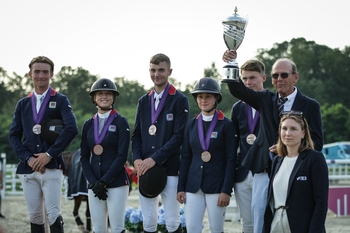 Great Britain’s Young Rider team seize Team Bronze at the FEI Jumping European Championships for Children, Juniors and Young Riders  